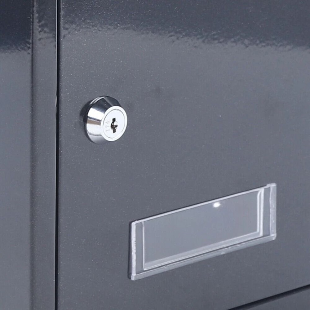 Modern Outdoor Waterproof Wall Mounted Mailbox With Lockable Security 2