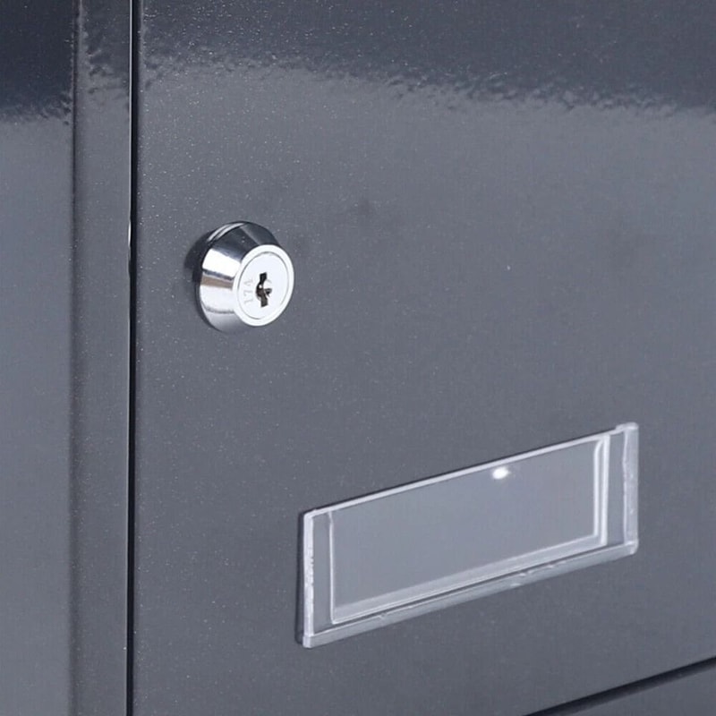 Modern Outdoor Waterproof Wall Mounted Mailbox With Lockable Security 2