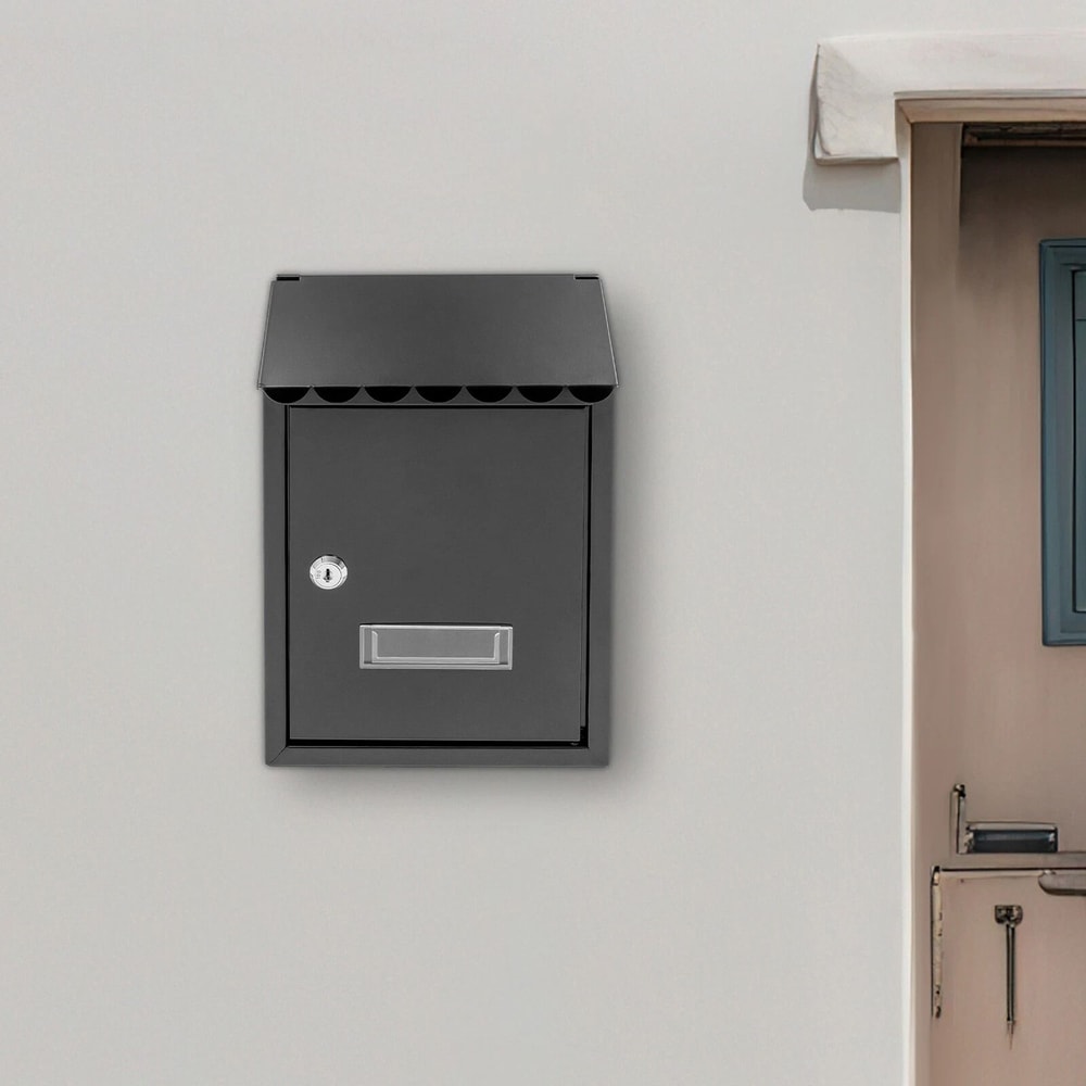 Modern Outdoor Waterproof Wall Mounted Mailbox With Lockable Security 0