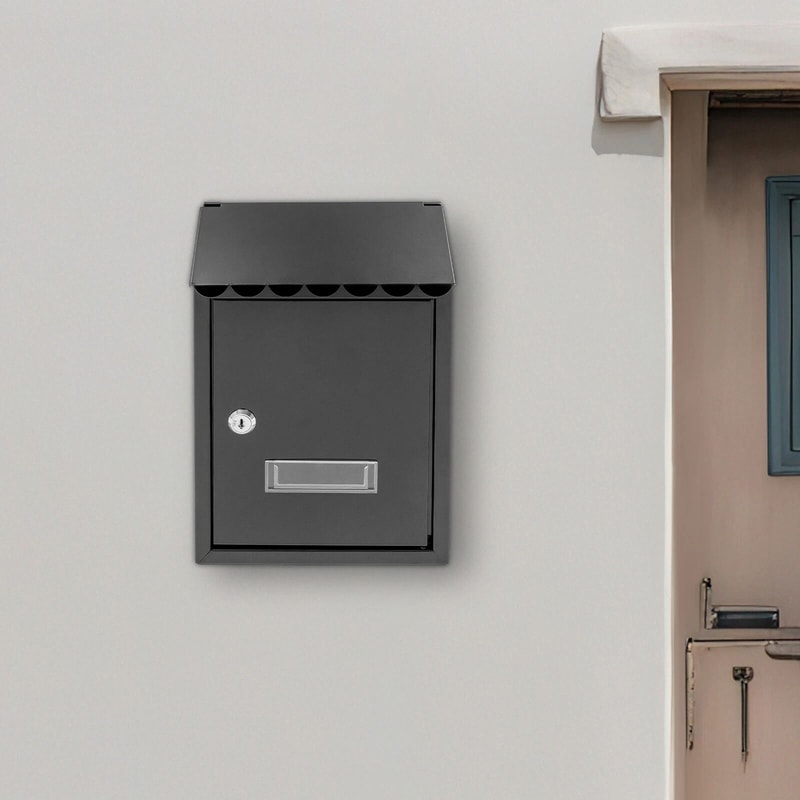 Modern Outdoor Waterproof Wall Mounted Mailbox With Lockable Security 0