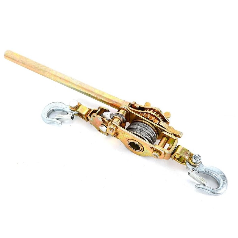 Hand Puller Come Along Winch With Cable Hoist Ratchet 1