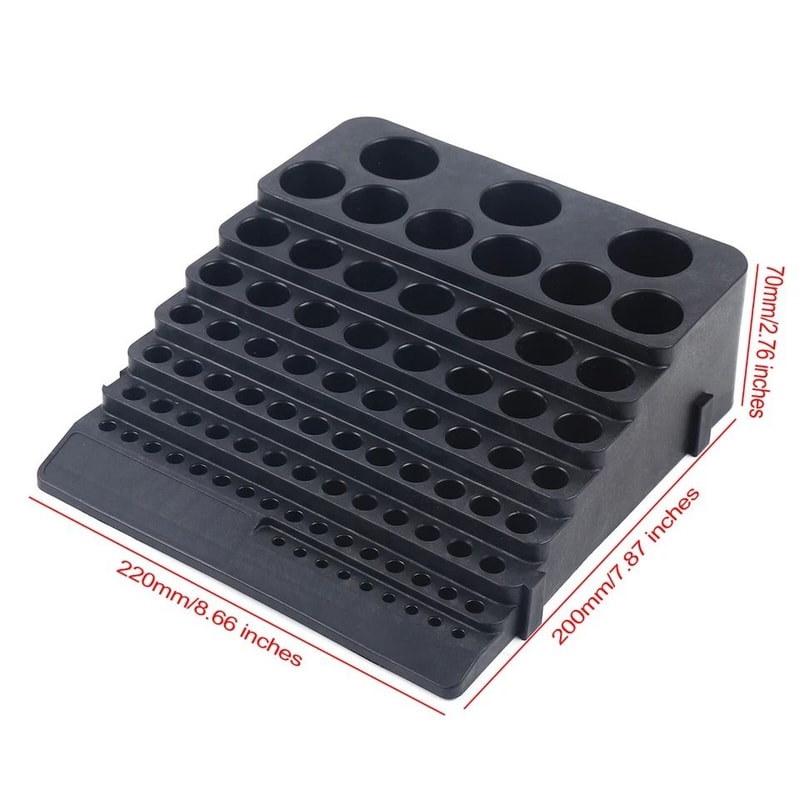 Premium Drill Bit Organizer Drill Bit Storage Rack Hole Tool Holder Stand 1