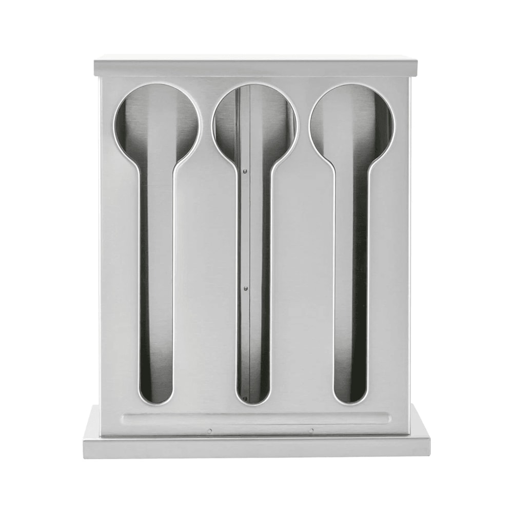 Premium Compartment Stainless Steel Utensil Dispenser Cutlery Organizer For Forks And Spoons 3