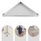Stainless Steel Shower Corner Shelf Triangle Bathroom Organizer Rack With Rust Proof Support 1
