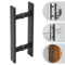 Premium Commercial Stainless Steel H Shape Door Handle Heavy Duty Double Sided Door Pull 7
