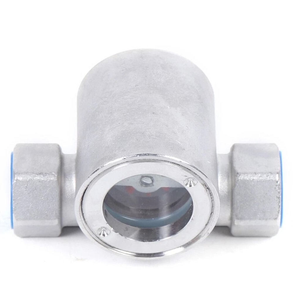 NPT Stainless Steel Water Flow Indicator With Clear Impeller 0