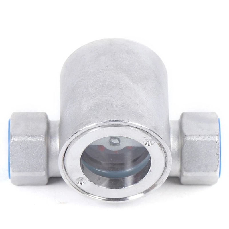 NPT Stainless Steel Water Flow Indicator With Clear Impeller 0