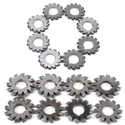 precision involute gear cutter set hss gear milling cutter kit for milling machines