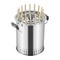 Premium Portable Charcoal Grill Set Stainless Steel Outdoor BBQ With Meat Cooker Rack 0