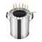 Premium Portable Charcoal Grill Set Stainless Steel Outdoor BBQ With Meat Cooker Rack 6