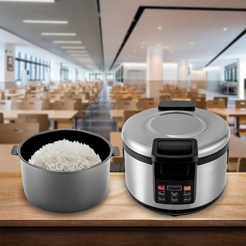 Commercial Electric Rice Food Warmer Heavy Duty Stainless Steel Rice Warmer 3