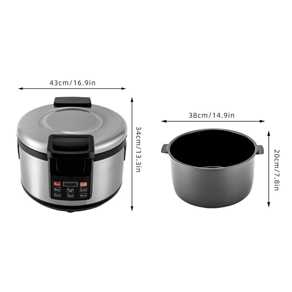Commercial Electric Rice Food Warmer Heavy Duty Stainless Steel Rice Warmer 4