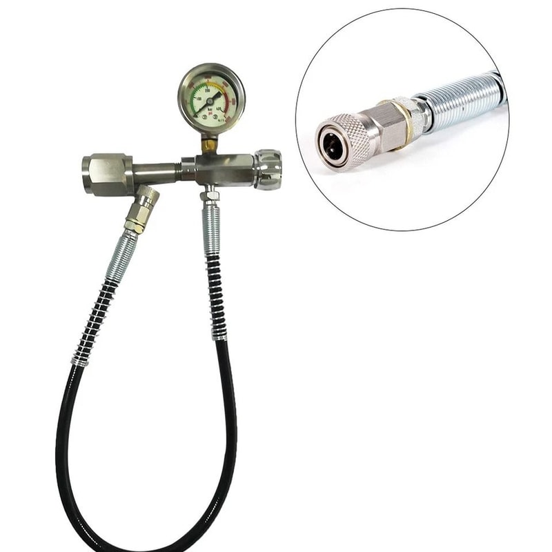 Fill Station Adapter With Hose For Air Rifle Paintball 0