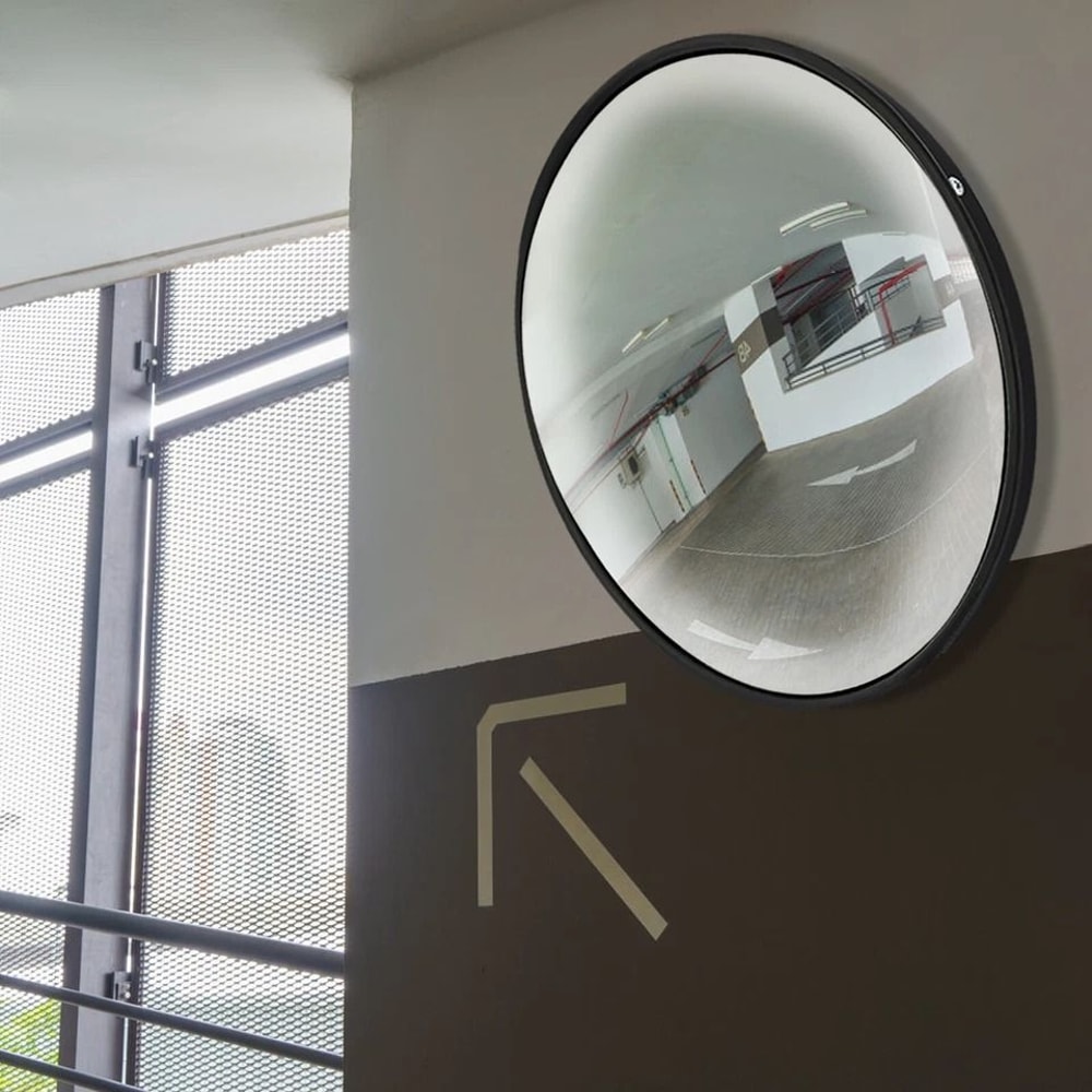 Wide Angle Convex Corner Mirror Outdoor Driveway Safety Blind Spot Surveillance 1