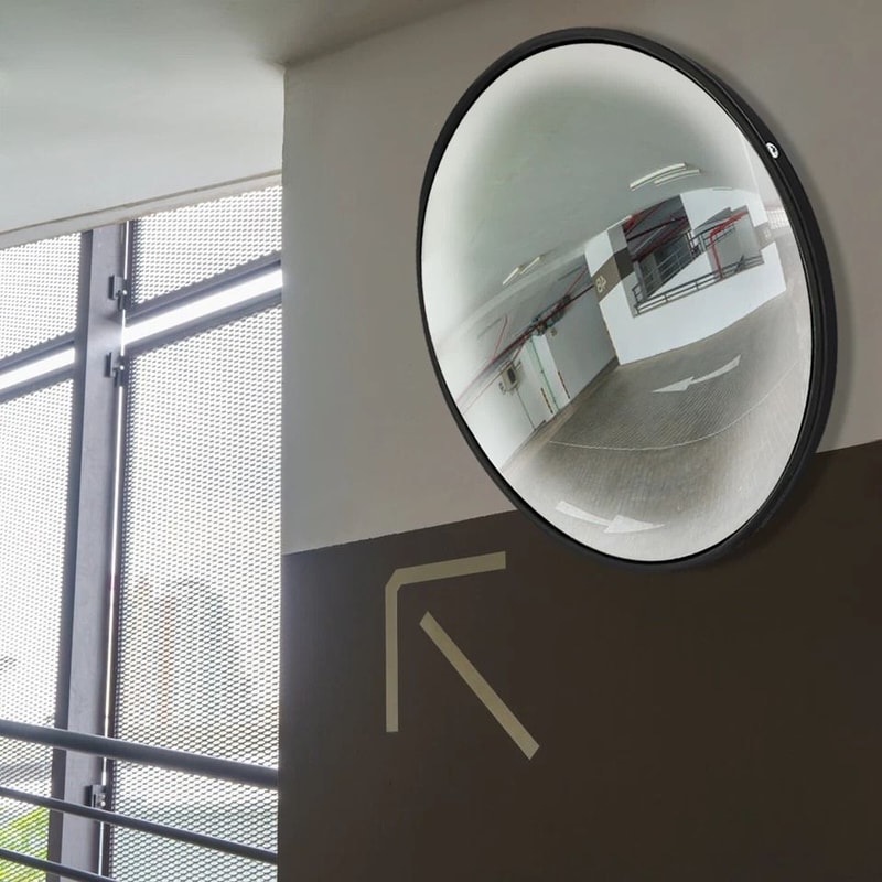Wide Angle Convex Corner Mirror Outdoor Driveway Safety Blind Spot Surveillance 1
