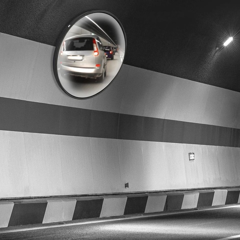 Wide Angle Convex Corner Mirror Outdoor Driveway Safety Blind Spot Surveillance 3