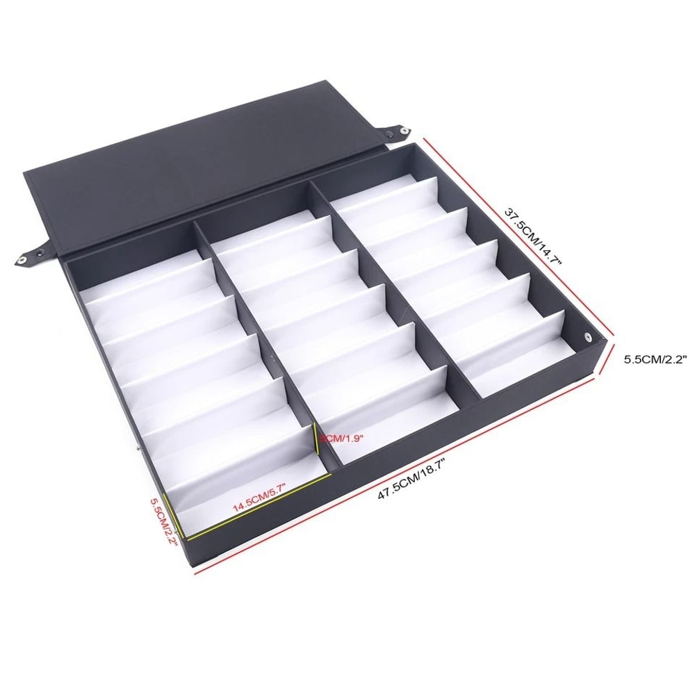 Premium Slot Sunglasses Organizer Eyeglasses Storage Box Glasses Display Case 1