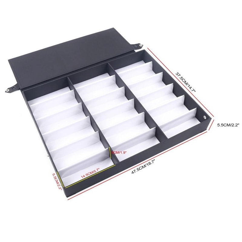 Premium Slot Sunglasses Organizer Eyeglasses Storage Box Glasses Display Case 1