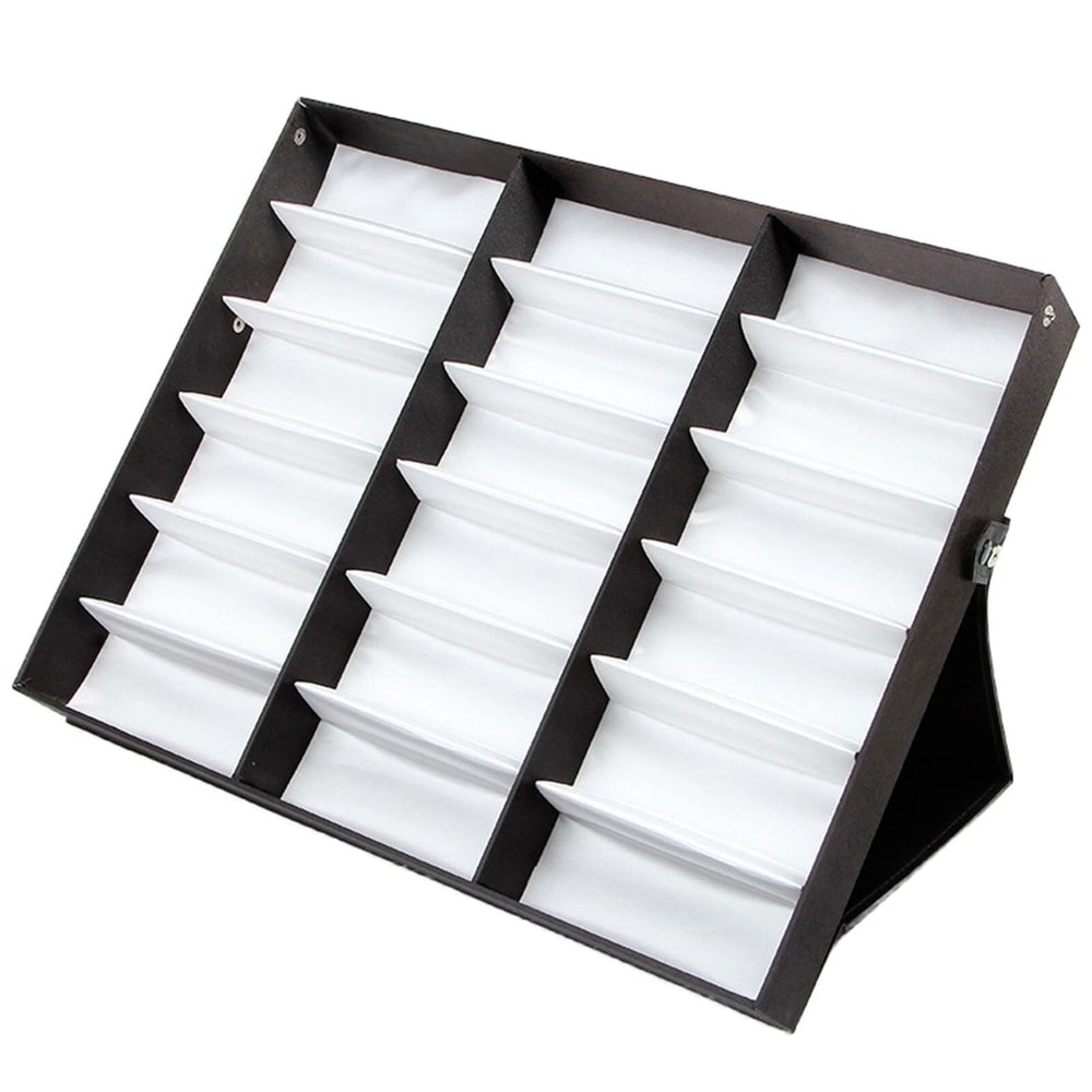 Premium Slot Sunglasses Organizer Eyeglasses Storage Box Glasses Display Case 0
