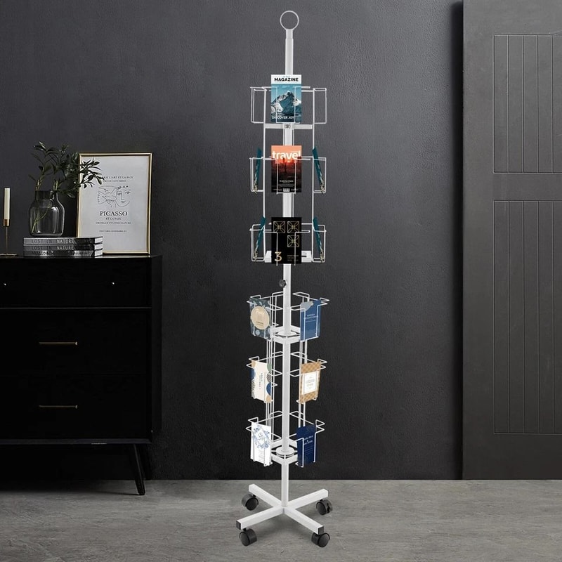 Rotating Greeting Card Display Stand Pocket Floor Rack Organizer 2