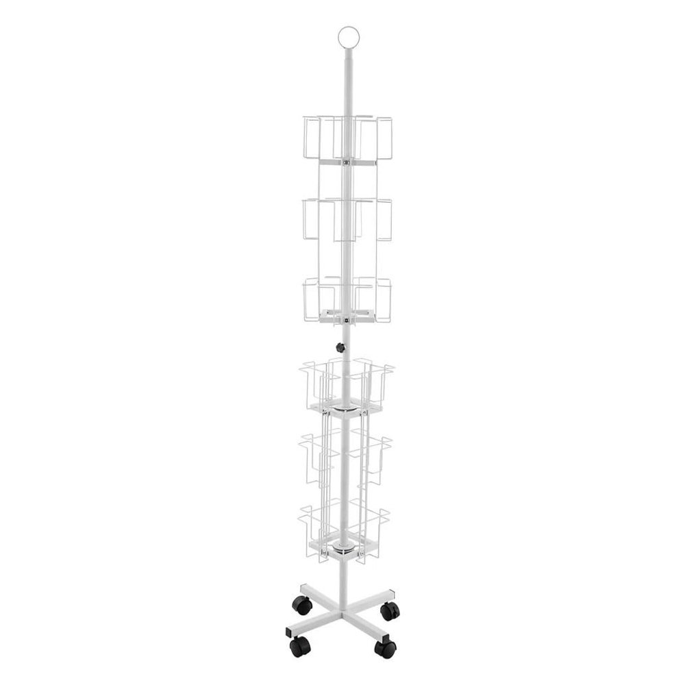 Rotating Greeting Card Display Stand Pocket Floor Rack Organizer 3