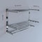 Stainless Steel Towel Rack Wall Mounted Bathroom Storage Shelf 3