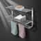 Stainless Steel Towel Rack Wall Mounted Bathroom Storage Shelf 4
