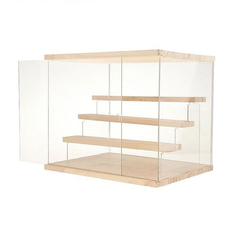 Clear Acrylic Display Case Countertop Dustproof Showcase Organizer Stand 6