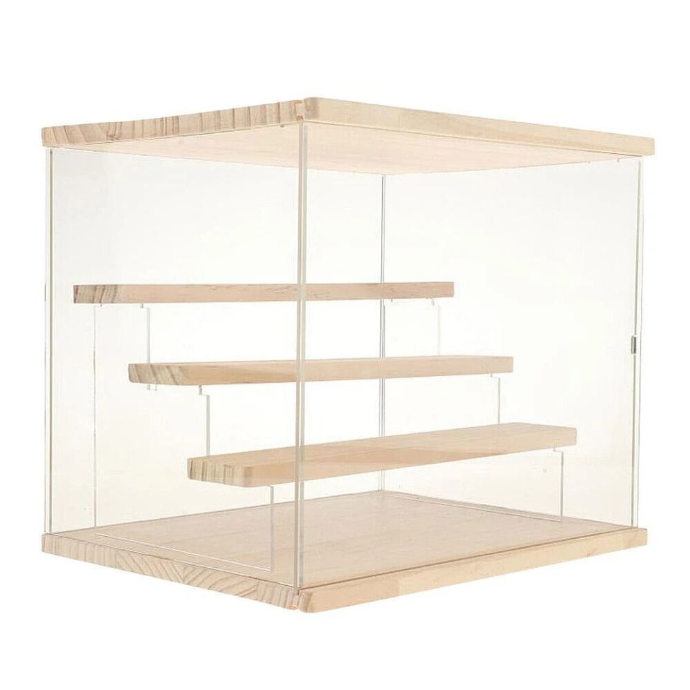 Clear Acrylic Display Case Countertop Dustproof Showcase Organizer Stand 7