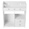 White Bathroom Wall Cabinet Medicine Cabinet Storage Organizer 2