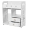 White Bathroom Wall Cabinet Medicine Cabinet Storage Organizer 8