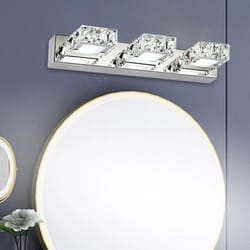 modern light led crystal bathroom vanity light for mirror front wall lighting