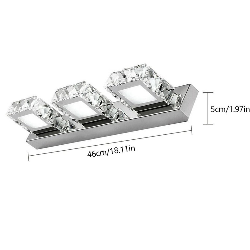 Modern Light LED Crystal Bathroom Vanity Light For Mirror Front Wall Lighting 10