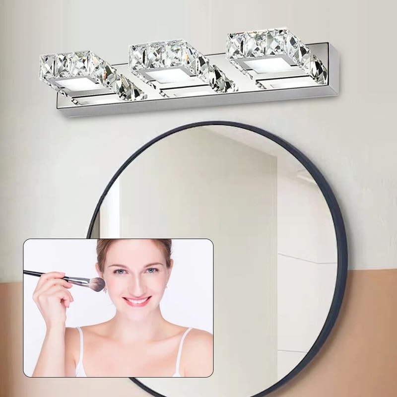 Modern Light LED Crystal Bathroom Vanity Light For Mirror Front Wall Lighting 5