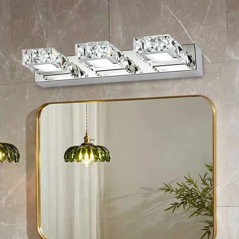 Modern Light LED Crystal Bathroom Vanity Light For Mirror Front Wall Lighting 6