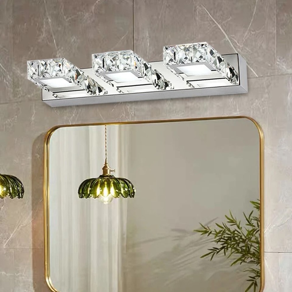 Modern Light LED Crystal Bathroom Vanity Light For Mirror Front Wall Lighting 7