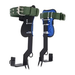 adjustable tree climbing spikes set with safety belt lanyard and carabiner