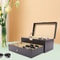 Lockable Watch Box And Sunglasses Organizer With Jewelry Storage Drawer 7