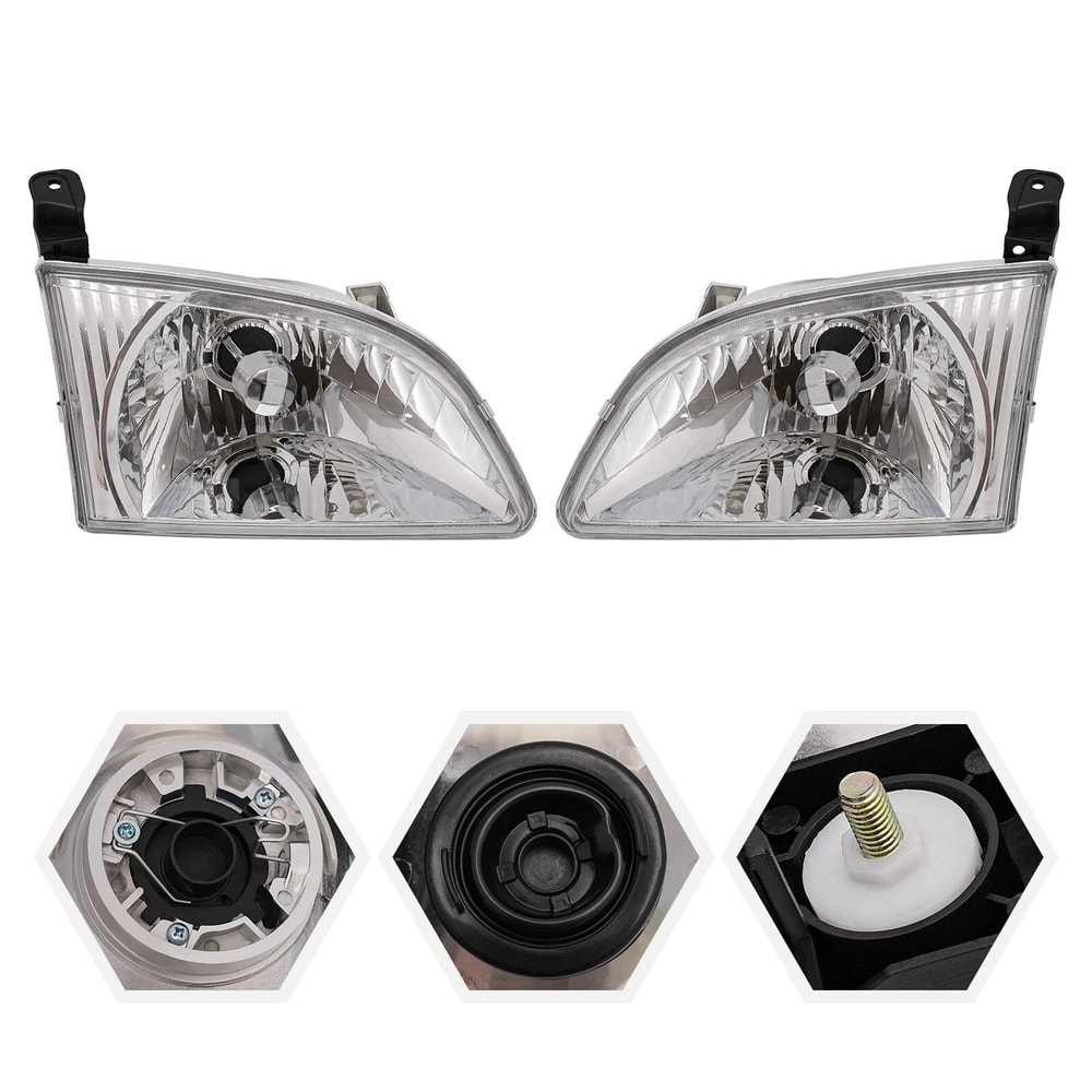 Toyota Sienna Headlights Pair Halogen Headlight Assembly Left Right 2