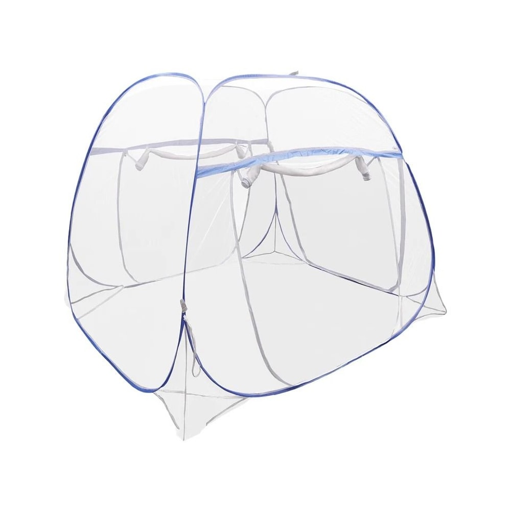 Pop Up Mosquito Net Tent Foldable Bed Canopy With Zipper Door 1