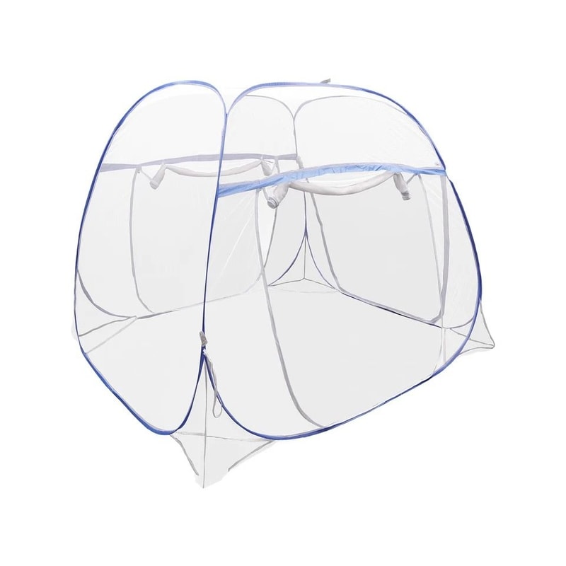 Pop Up Mosquito Net Tent Foldable Bed Canopy With Zipper Door 1