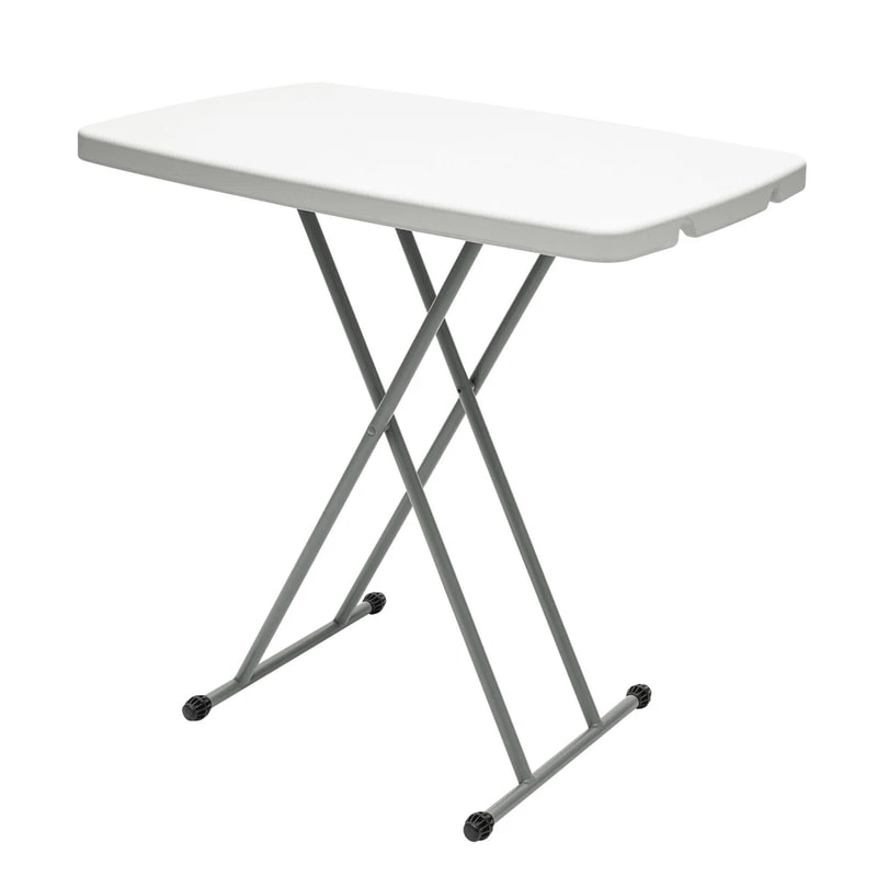 Adjustable Height Folding Table For Laptop Dining Crafts And Work 2