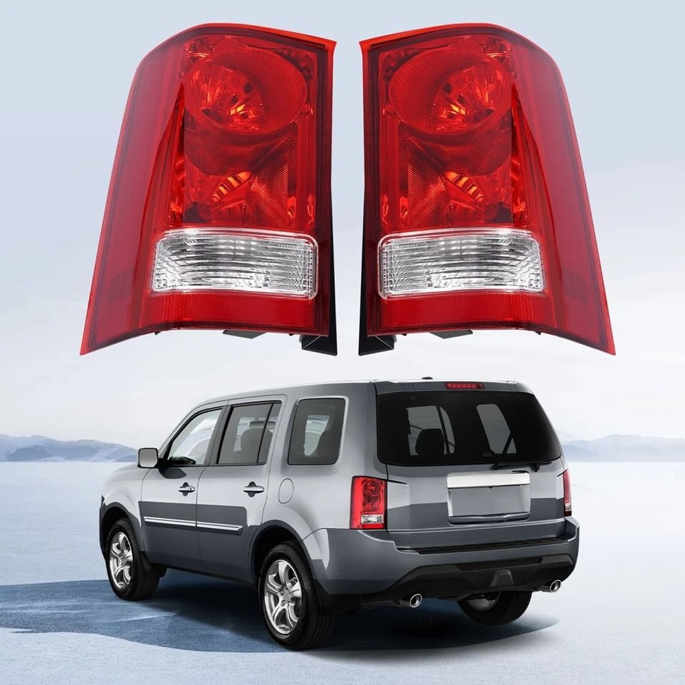 Premium Fit Replacement Honda Pilot Tail Lights Pair Impact Resistant Halogen Aftermarket Tail Ligh 8