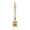 Premium Metal Coat Rack With Storage Basket Freestanding Hat Coat Stand Organizer 3