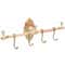 Vintage Brass Wall Mounted Towel Shelf Towel Bar Rack With Hooks 1