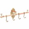 Vintage Brass Wall Mounted Towel Shelf Towel Bar Rack With Hooks 1