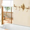 Vintage Brass Wall Mounted Towel Shelf Towel Bar Rack With Hooks 5