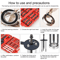 Bearing Removal Tool Jaw Inner Hole Puller Set Heavy Duty Internal Bearing Puller 3