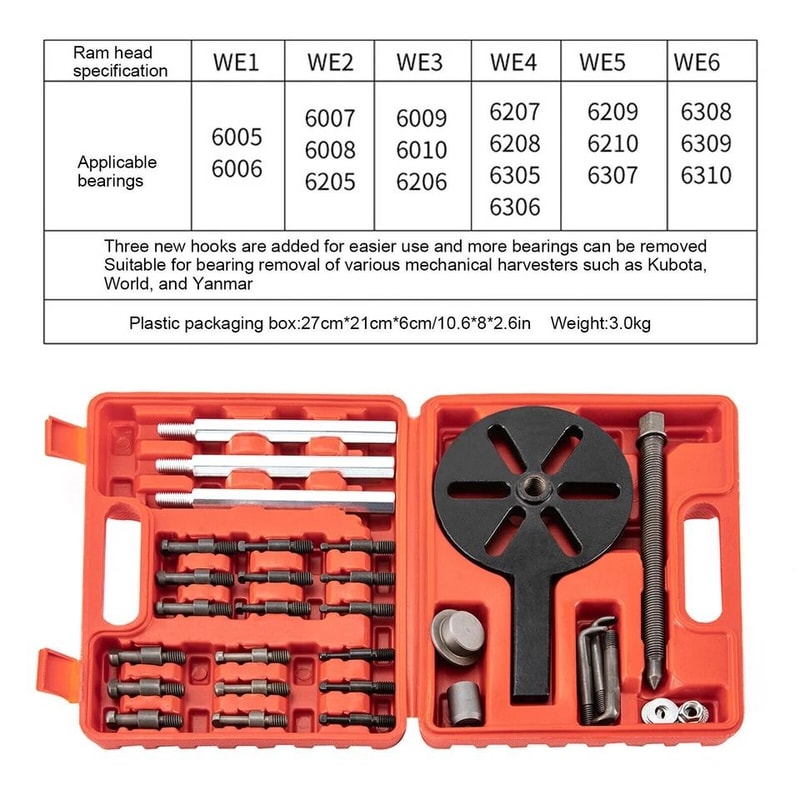 Bearing Removal Tool Jaw Inner Hole Puller Set Heavy Duty Internal Bearing Puller 5
