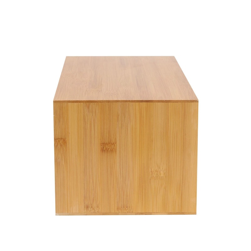 Premium Bamboo Desk Organizer With Drawers Office Home Desktop Storage Solution 1